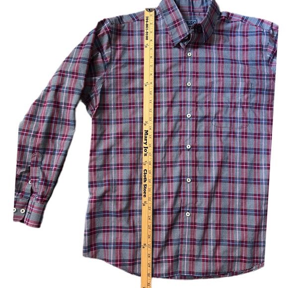 Sero by Forsyth button down dress shirt, size L No iron tailored cotton LIKE NEW - Picture 11 of 12